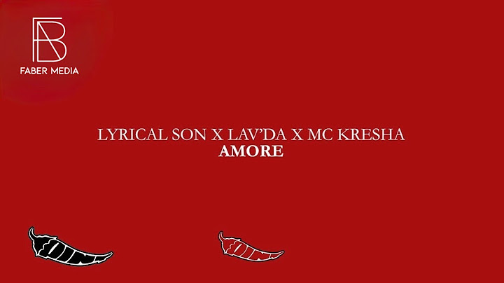 Lyrical Son x Lav'da x Mc Kresha - Amore