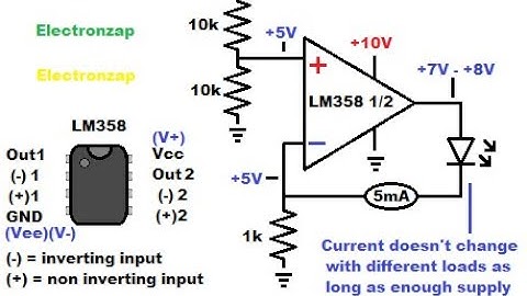 Quick op amp current source circuit demonstration using LM358 operational amplifier how to DIY