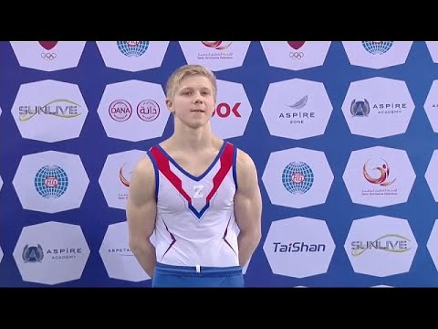 Ivan Kuliak: Russian gymnast wears Z to back invasion as he appears alongside Ukrainian Kovtun Illia