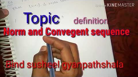 Norm and convergent sequence