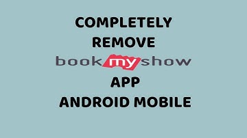 Android Phone | How to Uninstall Book My Show App | Completely Remove Book My Show | DR technology