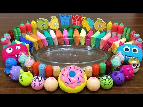 Mixing Makeup, Clay and More into CLEAR Slime !! SlimeSmoothie | Satisfying Slime Videos #601