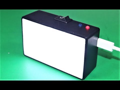 How To Make A Mini Led Light Box Rechargeable Youtube