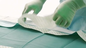 Draping instructions for BARRIER cardiovascular set for CABG