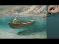 Живопись маслом: "Летающая лодка" | Oil painting: "Flying boat"