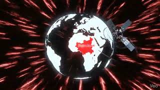 Red news flashes satellite signal Animated News Logo