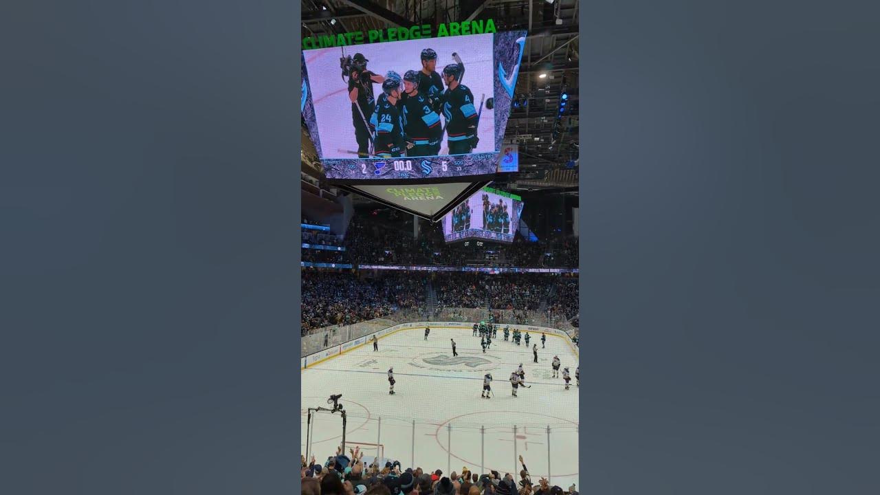 Seattle kraken game winning goal horn LIVE.(Climate pledge arena)