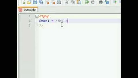 PHP Tutorial 2 (Variables and Concatenation)