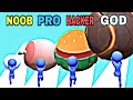 NOOB vs PRO vs HACKER vs GOD in Snowball Run