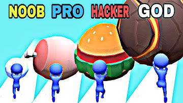 NOOB vs PRO vs HACKER vs GOD in Snowball Run