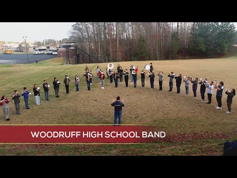 Woodruff High School Band Plays Us A Holiday Tune