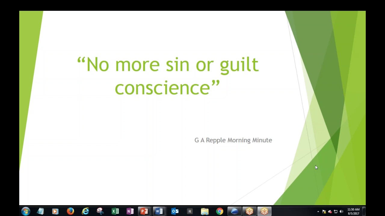 No more sin or guilt conscience