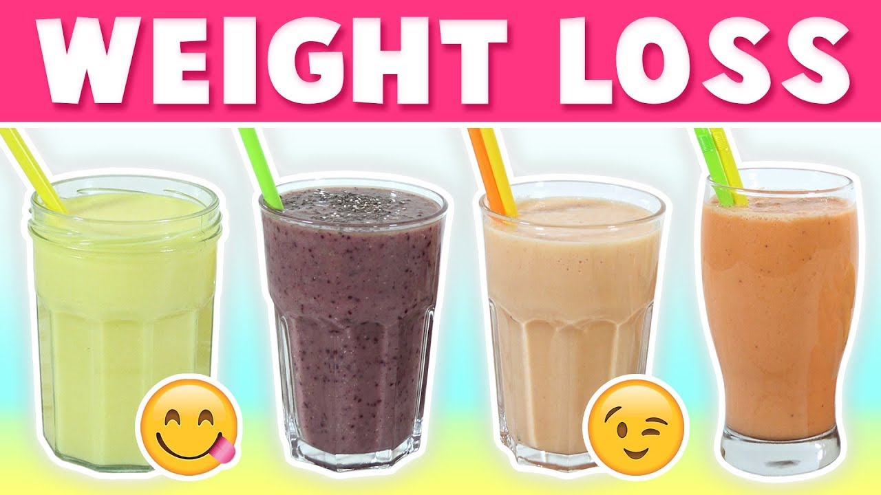 4 Healthy Smoothie Recipes for Weight Loss - YouTube