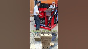 small hydraulic press soil earth clay cement interlocking lego brick making machine with patterns
