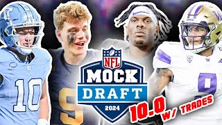 2024 NFL First Round Mock Draft For All 32 Picks! 10.0! (Preparing for the Draft)