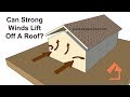 How Strong Winds from Tornadoes and Hurricanes Can Lift off Roofs with Overhangs