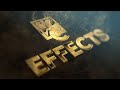 After effects epic style golden logo intro  kc effects