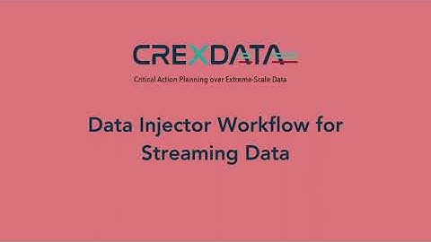 Data Injector: Workflow for Streaming Data