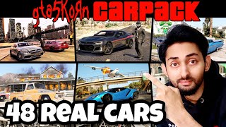 HOW TO INSTALL REAL CARS PACK IN GTA 5 | GTA 5 KORN 48 CAR PACK | GTA 5 Mods 2023 Hindi/Urdu