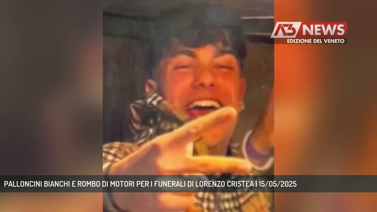 PALLONCINI BIANCHI E ROMBO DI MOTORI PER I FUNERALI DI LORENZO CRISTEA | 15/05/2025
