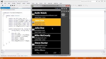 Android App Creation with C# Tutorial | Custom List Adapters
