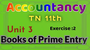 tn 11th accountancy chapter 3 || Exercise 2
