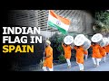 Dhol Tasha & Indian Flag On SPAIN - PART 02 | Spain | Dhol Tasha Pathak | Mumbai To Spain