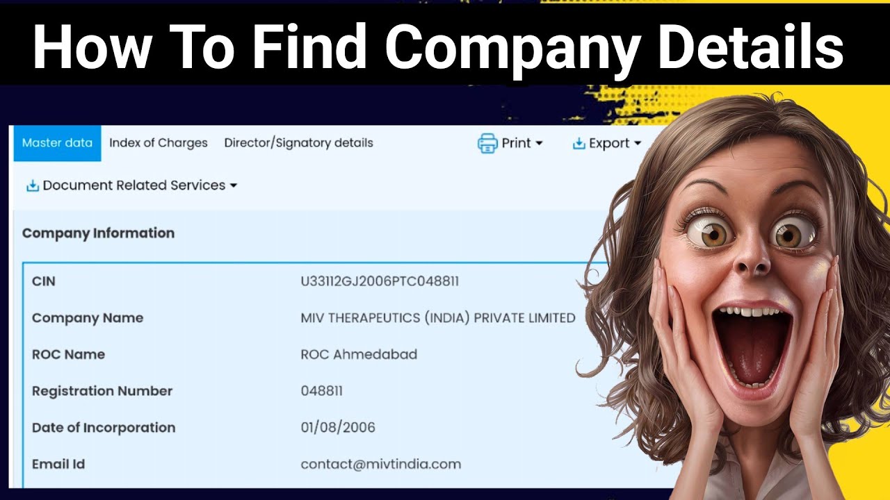 How To Find Company Details YouTube How To Find Company Details YouTube