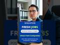 How I found this Singapore Job in 5 Seconds ⏱️