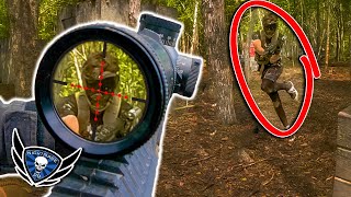 Paintball Sniper is Caught Off Guard - Paintball Wars