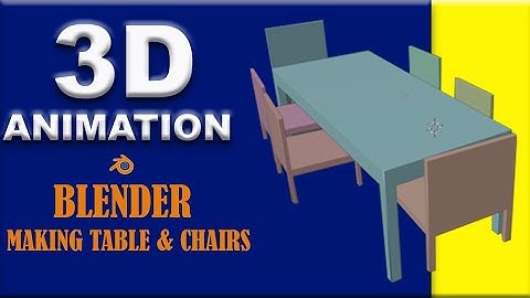 Blender 3D Modeling Tutorial | How to Make a Table and Chairs Step by Step