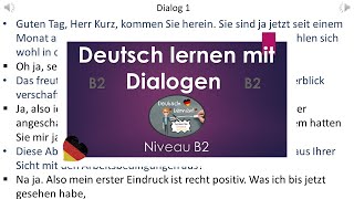 Dialoge B1 - B2 | Deutsch lernen durch hören | 7 |