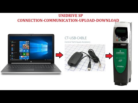 Control Techniques Unidrive SP # PC Connection - Upload - Download - Online Programming