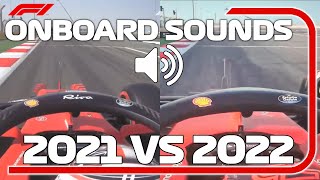 F1 2021 VS F1 2022 ALL TEAMS ONBOARD ENGINE SOUNDS