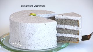 Best Cake Recipe! Black Sesame Cream Cake 绝配！黑芝麻奶油蛋糕，百吃不厌，还养生！