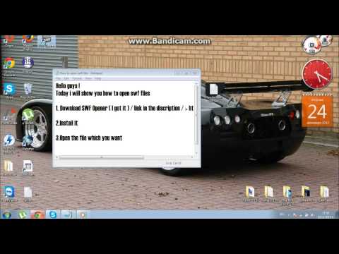 How to open swf files / Как да отваряте swf файлове