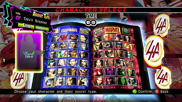 [UI Mod DEMO] Ultimate Marvel vs Capcom 3: Community Edition Character Logo Select Screen