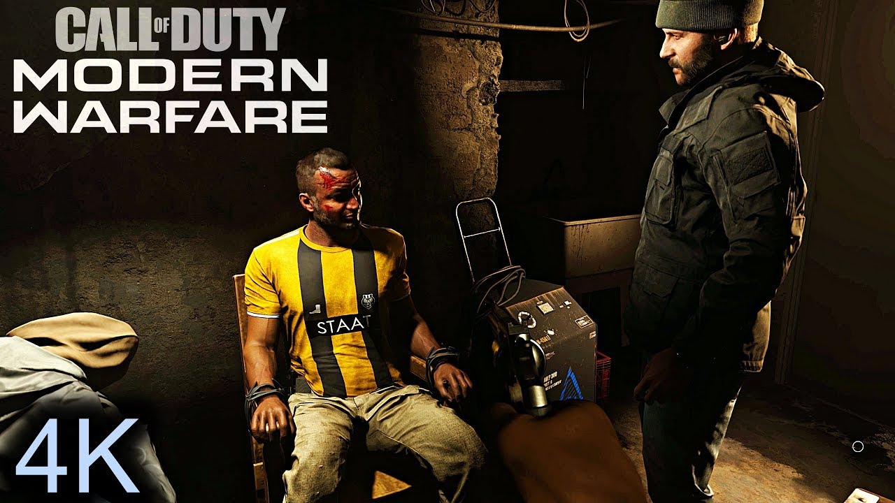 COD: Modern Warfare (2019) - Interrogating the Butcher Scene [PC 4K]