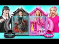 One Colored House Challenge Barbie Vs Wednesday Mermaids By Multi DO Girls 