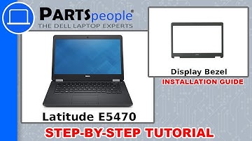 Dell Latitude E5470 (P62G001) Display Bezel How-To Video Tutorial