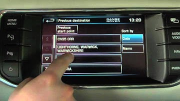 Range Rover Evoque Touch Screen Satellite Navigation System