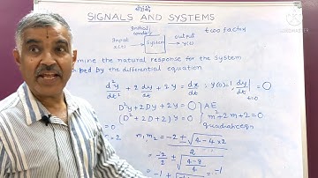 Class-69:LTI System-Solving Differential equations for natural response
