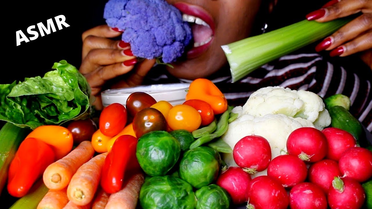 Colourful and crunchy fruit and vegetables can