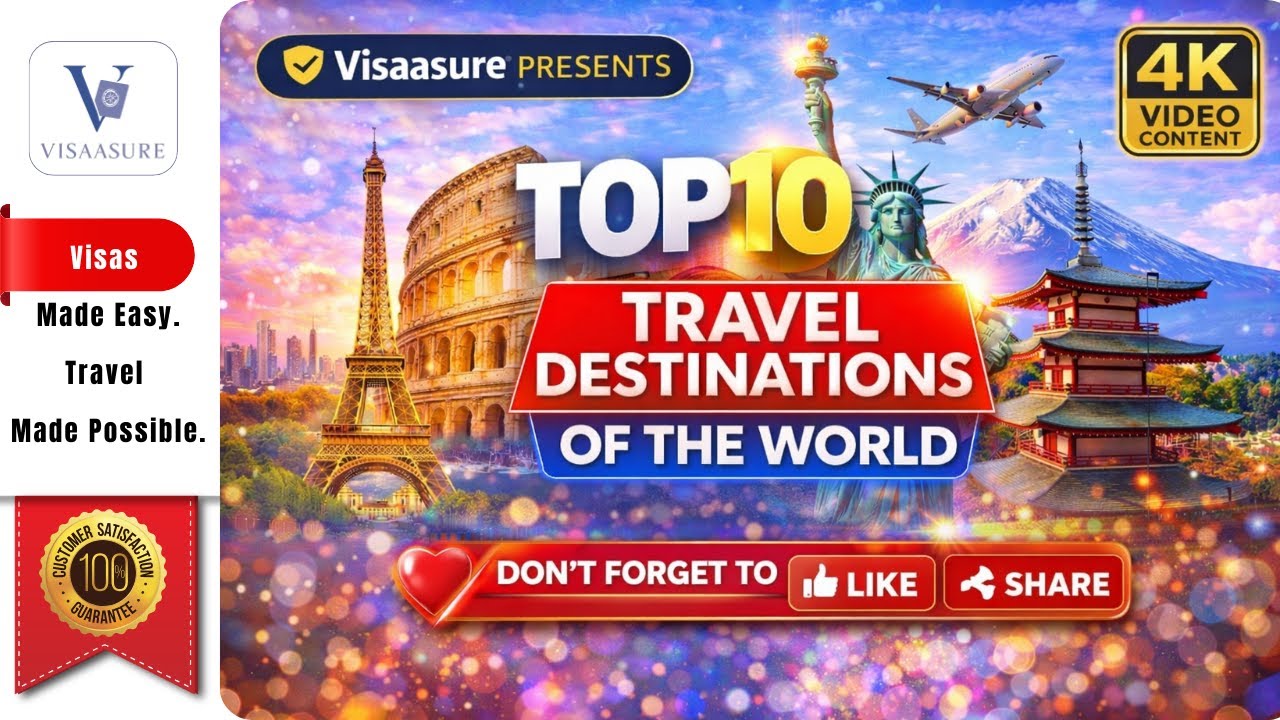 World Top 10 Destination | Visaasure - The Visa Consultants
