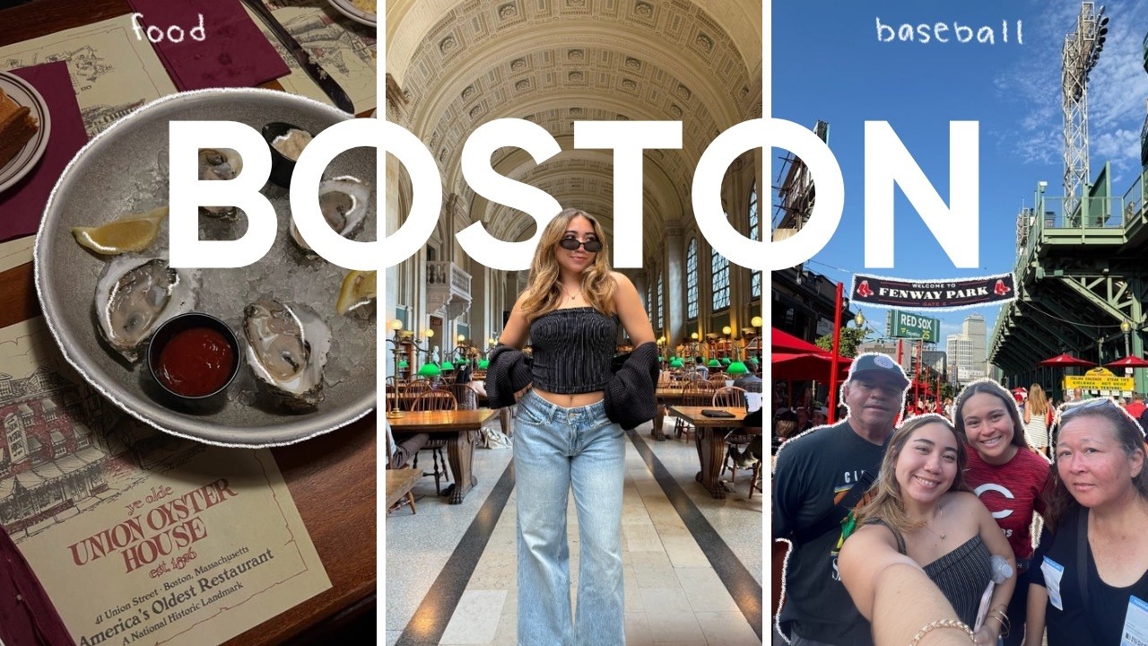 Boston Vlog 💌 🦪 ⚾️ | family, food, & baseball