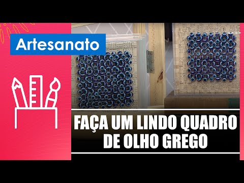 Aprenda a fazer um lindo quadro de olho grego com o artesão Bernardo Campos – 04/10/24