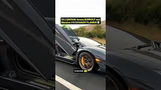 🔥 SVJ Gintani Goes INSANE! Massive V12 Flames &amp; Crazy Burnout 😱💨 #Shorts