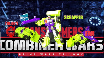 Transformers Combiner Wars Constructicons DEVASTATOR Voyager Class Scrapper Toy Review