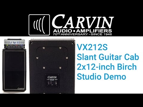 Carvin Guitar Cabinet Vx212s 2x12 Inch Birch Slant Cabinet Full