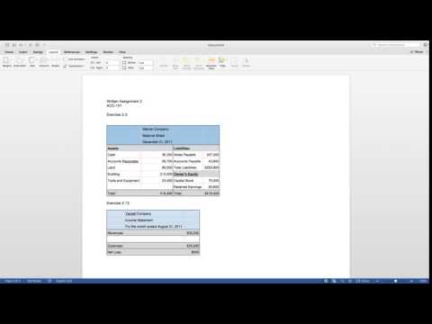 Problem Solution: Accounting Written Assignment 2.3 & 2.13